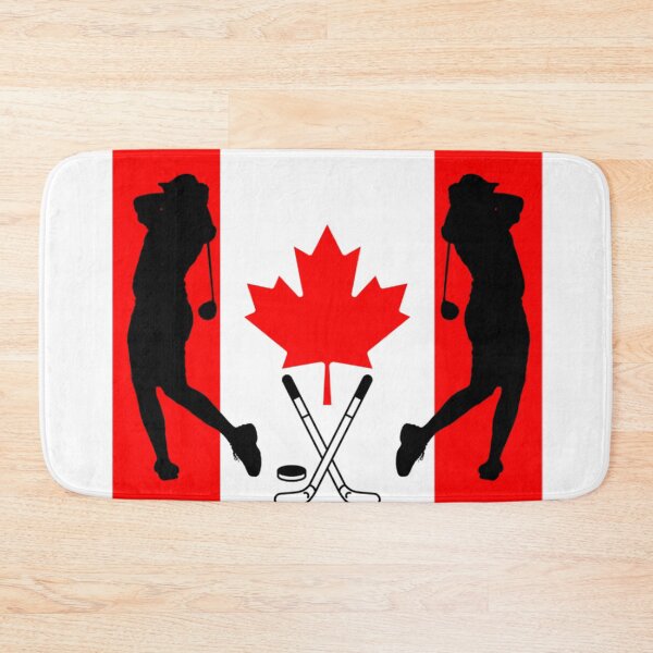 Item preview, Canda Flag Red and White Black illustration Hockey Player designed and sold by prsagar01.