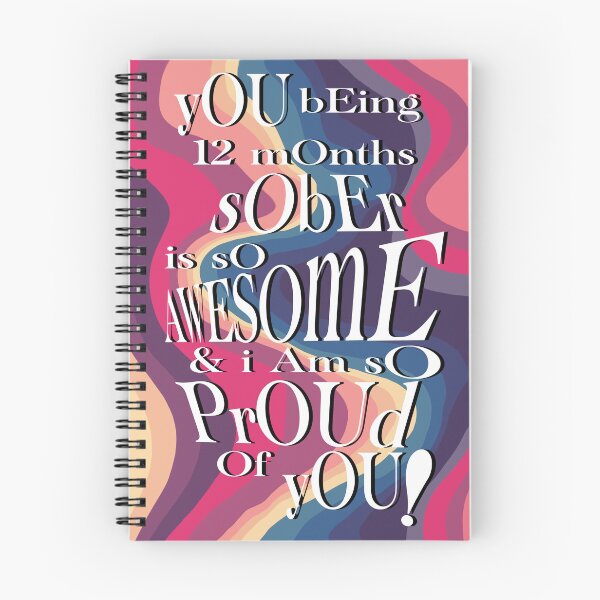 Item preview, "Sober and Awesome!" 1 | Celebrating 12 Months Sober  designed and sold by LiseHoltArt.