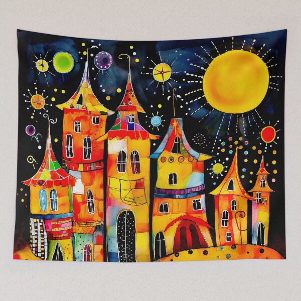 Item preview, "Whimsical Cityscape # 48" designed and sold by Glen Allison.