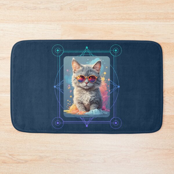 Item preview, Colorfull cool cat designed and sold by Mixteco.
