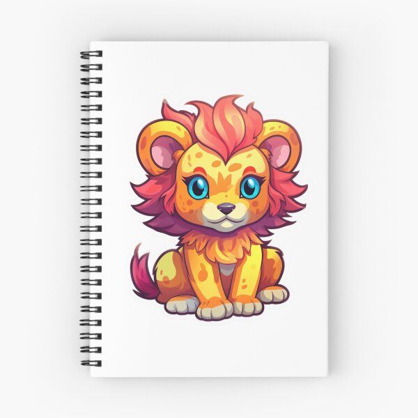 Item preview, Cute Kawaii Lion - Adorable Cartoon Wildlife Art designed and sold by UnplainShirt.
