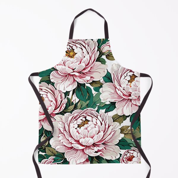 Item preview, Pink Peonies Flower Pattern on White  designed and sold by GraphicsClub.
