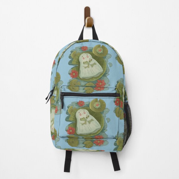 Item preview, Cute Boo Haw Hugs A Frog In The Lotus Pond designed and sold by I Am Cuta.