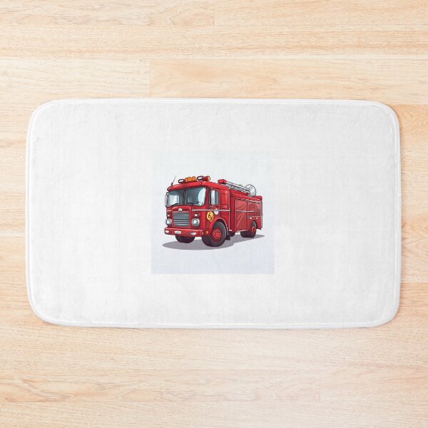Item preview, Cartoon Style Firetruck Painting Drawing Logo Sticker, wall arts, Art Prints and More designed and sold by Kevin Lou.