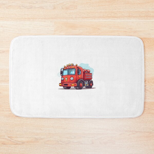 Item preview, Cartoon Style Firetruck Painting Drawing Logo Sticker, wall arts, Art Prints and More designed and sold by Kevin Lou.