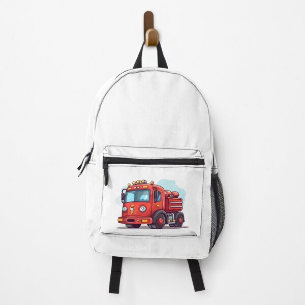 Item preview, Cartoon Style Firetruck Painting Drawing Logo Sticker, wall arts, Art Prints and More designed and sold by Kevin Lou.
