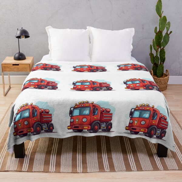 Item preview, Cartoon Style Firetruck Painting Drawing Logo Sticker, wall arts, Art Prints and More designed and sold by Kevin Lou.