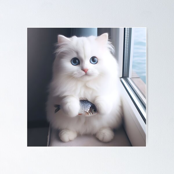 Item preview, Cat and fish.#6 designed and sold by ponggun.