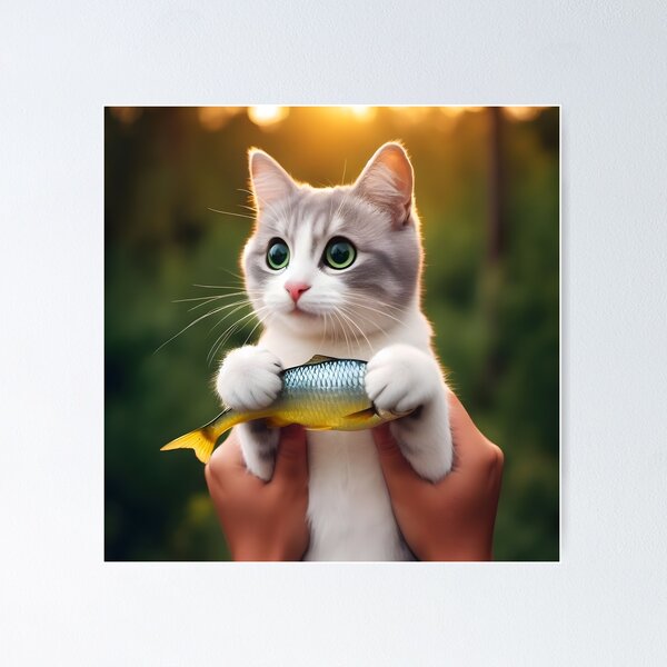 Item preview, Cat and fish.#8 designed and sold by ponggun.