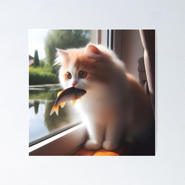 Item preview, Cat and fish.#9 designed and sold by ponggun.