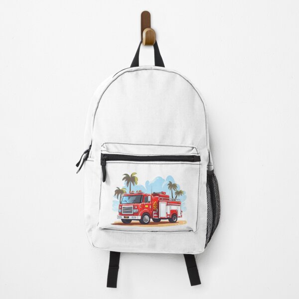 Item preview, Cartoon Style Firetruck Painting Drawing Logo Sticker, wall arts, Art Prints and More designed and sold by Kevin Lou.