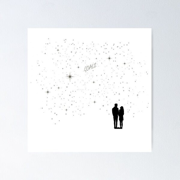 Item preview, Relationship goals. Starry night with your love designed and sold by Parc-Ofi.