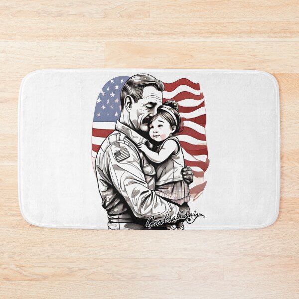 Item preview, girl hugs her grandfather on Veterans Day[emo009] designed and sold by Goodsallday.