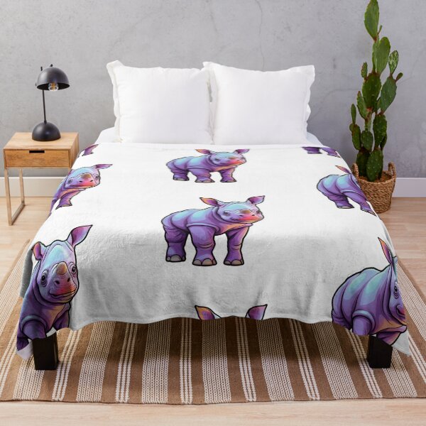 Item preview, Adorable Kawaii Rhino Calf - Cute Wildlife Art designed and sold by UnplainShirt.