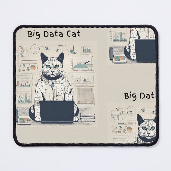 Aperçu de l'œuvre Chat Big Data créée et vendue par t1n3333.