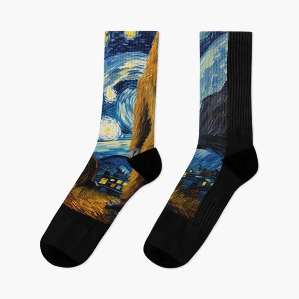 Artikelvorschau, Sasquatch Starry Night Bigfoot van Gogh Gemälde entworfen und verkauft von Vangoholic.