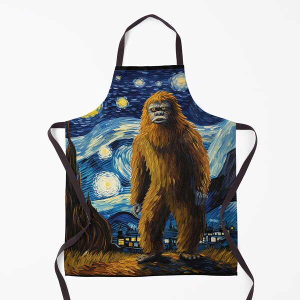 Artikelvorschau, Sasquatch Starry Night Bigfoot van Gogh Gemälde entworfen und verkauft von Vangoholic.
