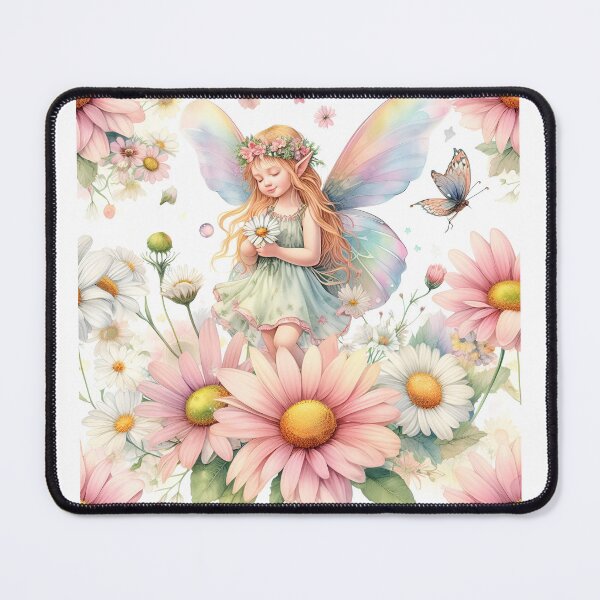 Item preview, Lovely Fairy With Pastel Daisy Flower  designed and sold by Nicesiri.