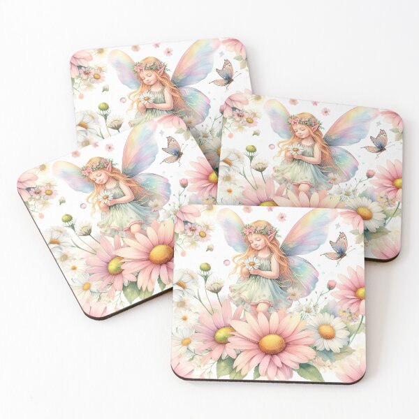 Item preview, Lovely Fairy With Pastel Daisy Flower  designed and sold by Nicesiri.