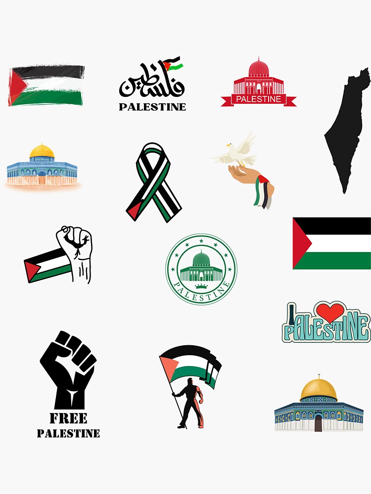 Sticker for Sale avec l'œuvre « Pack d'autocollants Palestine