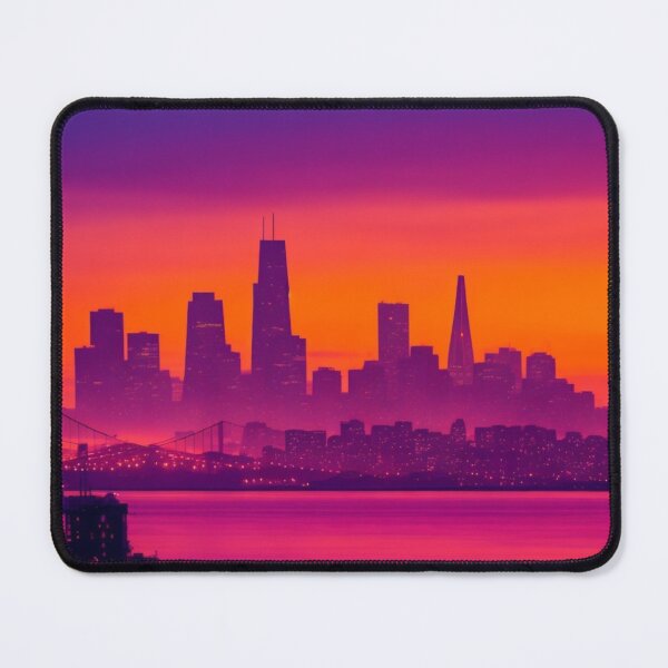 Item preview, The Silhouette of San Fransciso City Skyline designed and sold by Alexis Art Collection.