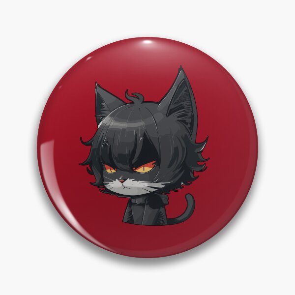 Item preview, Emo Cat Goth Black Kitten designed and sold by Peculiarts.