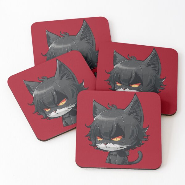 Item preview, Emo Cat Goth Black Kitten designed and sold by Peculiarts.