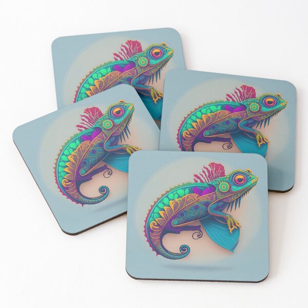 Item preview, "Adaptive Brilliance: A Chameleon-Inspired Vector Art Logo Showcasing Color-Changing Expertise" designed and sold by Best-Art-32.