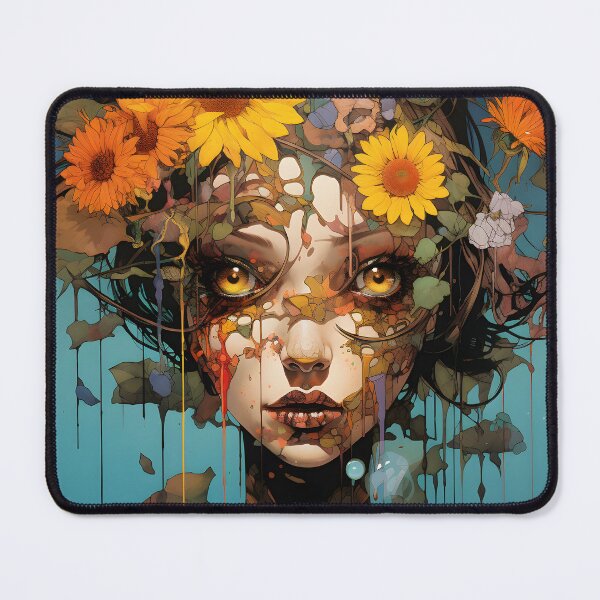 Item preview, Belleza femenina con encanto floral designed and sold by inkArtistryfine.