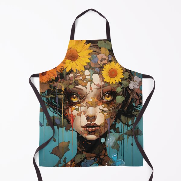 Item preview, Belleza femenina con encanto floral designed and sold by inkArtistryfine.