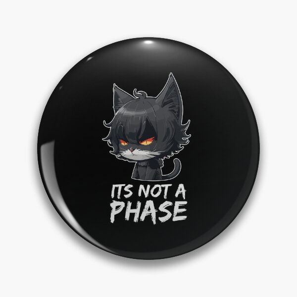 Item preview, Its Not a Phase Emo Cat Goth Black Kitten designed and sold by Peculiarts.