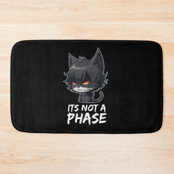 Item preview, Its Not a Phase Emo Cat Goth Black Kitten designed and sold by Peculiarts.