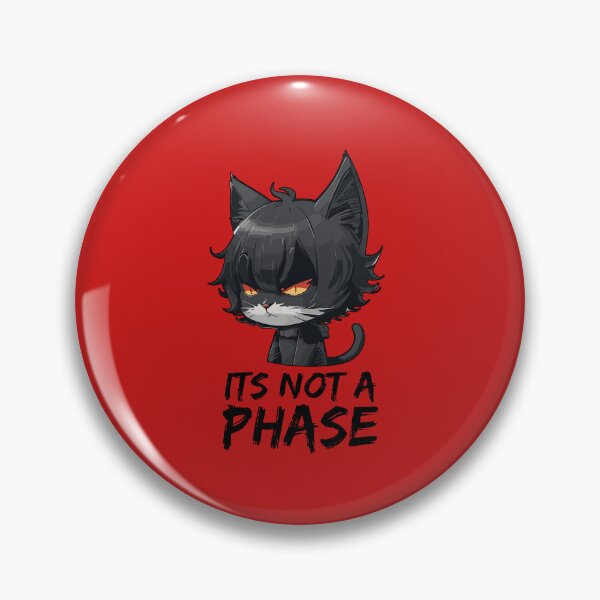 Item preview, Its Not a Phase Emo Cat Goth Black Kitten designed and sold by Peculiarts.