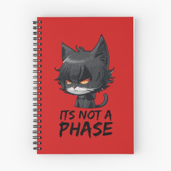 Item preview, Its Not a Phase Emo Cat Goth Black Kitten designed and sold by Peculiarts.