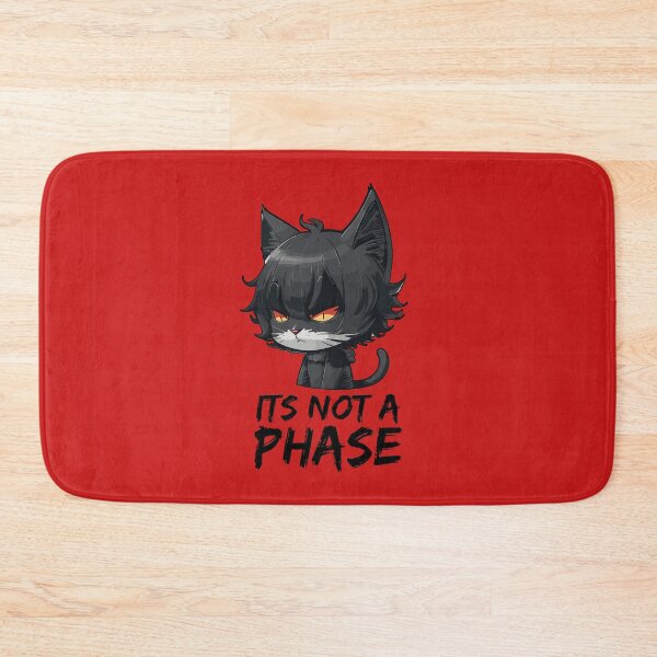 Item preview, Its Not a Phase Emo Cat Goth Black Kitten designed and sold by Peculiarts.