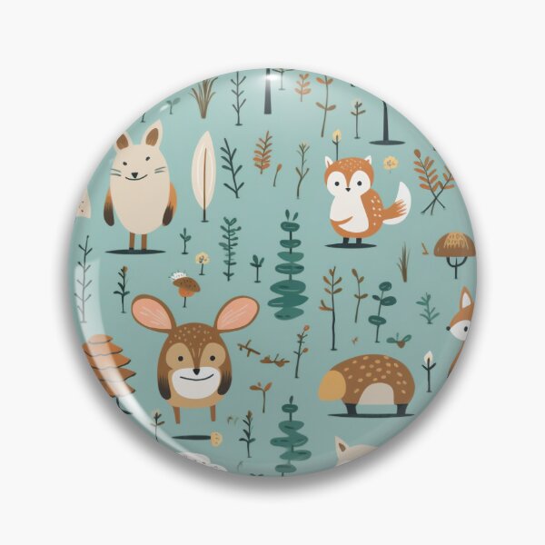 Artikelvorschau, Whimsical Woodland Creatures Nahtloses digitales Papier (2) entworfen und verkauft von Srikhet.