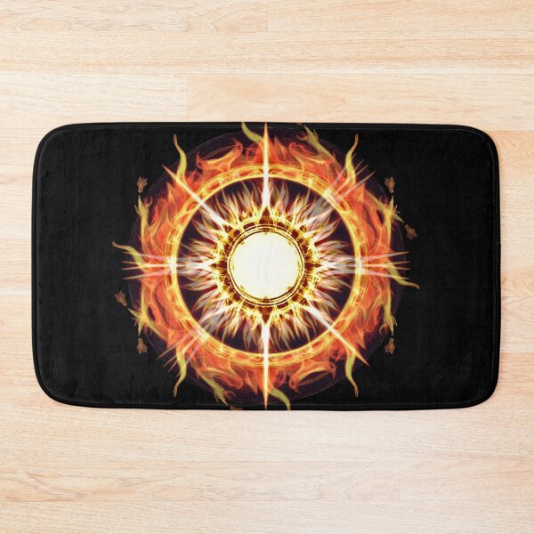 Item preview, firey inferno sun tileartwork 2023 oct designed and sold by tileartwork.