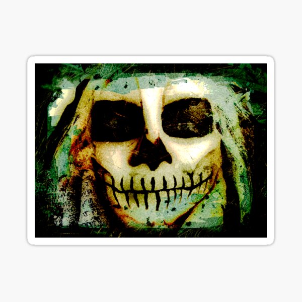 Scary Skull me Sticker
