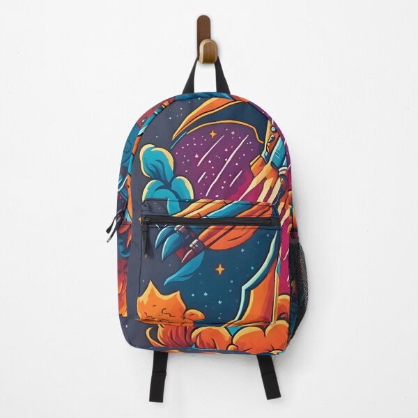 Item preview, "Retro Rocket Voyage: Vibrant Vector Art Illustration Soaring Through a Starry Galaxy" designed and sold by Best-Art-32.