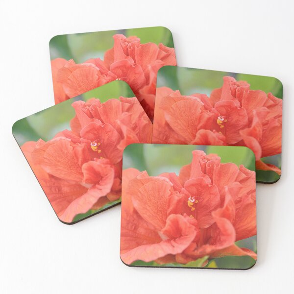 Item preview, Burnt Orange Multi layer Tropical Hibiscus Flower designed and sold by IPPhotography.