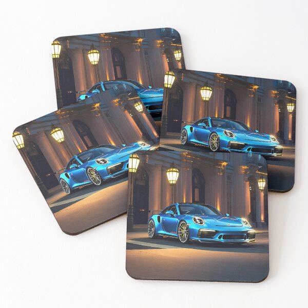 Item preview, Light blue Porsche | lights on designed and sold by QShore.