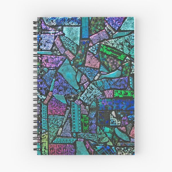 Item preview, Blue Dichroic Jigsaw Fused Glass designed and sold by snowflakeglass.