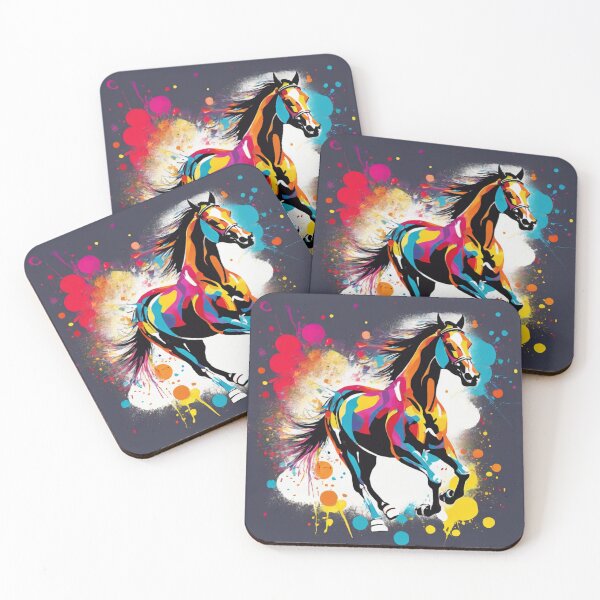 Item preview, ABSTRACT SPLASH HORSE designed and sold by Eandbeyond.