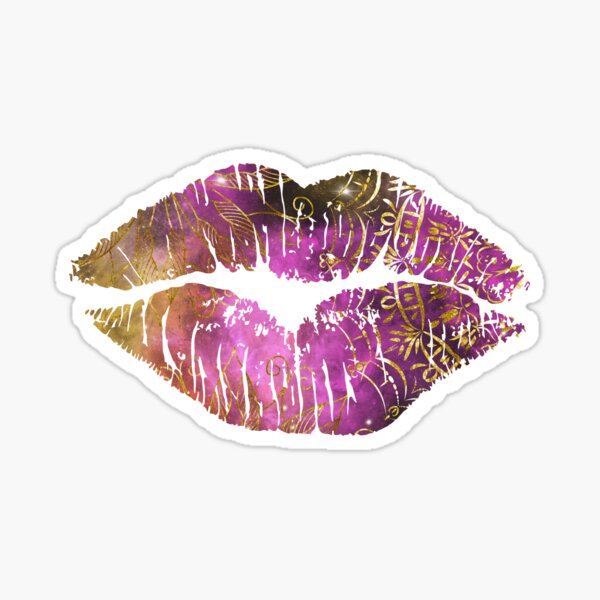 Bite my lip and pull my hair” Lips Sticker for Sale by Gracefrom98