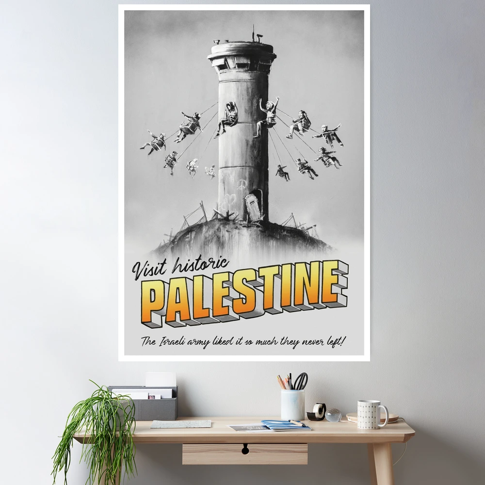 Palestine Banksy poster free palestine