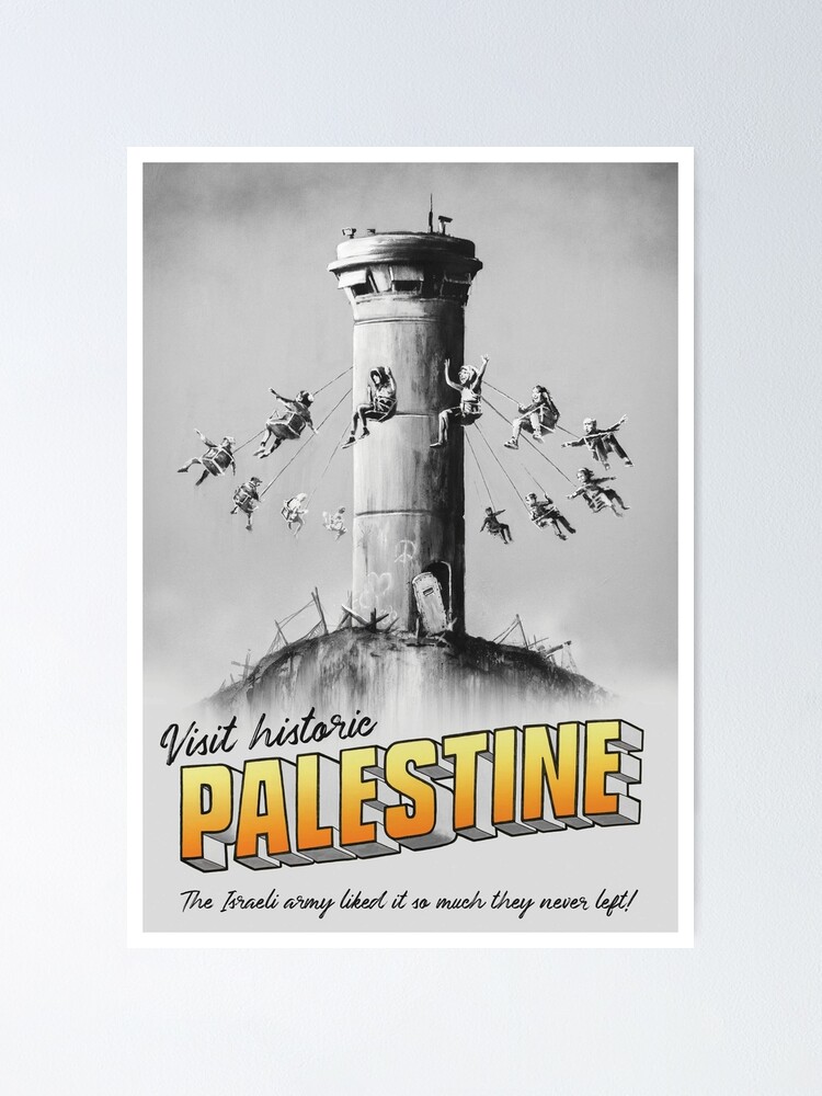 Palestine Banksy poster free palestine