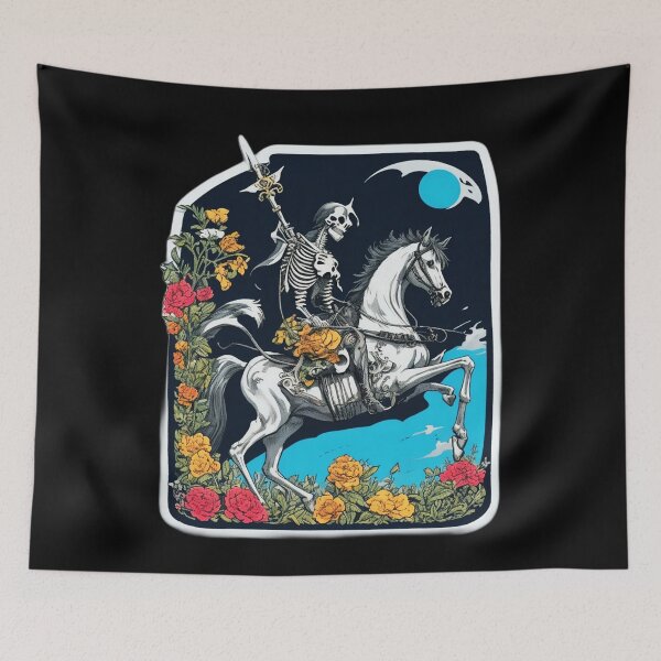 Item preview, Four Horsemen of the Apocalypse - Death Tarot Card designed and sold by Pixel Waite.