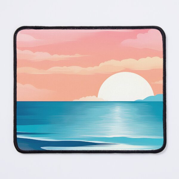 Item preview, Subtle Trans Pride Beautiful Sunset Beach designed and sold by ArtliciousHUMAN.