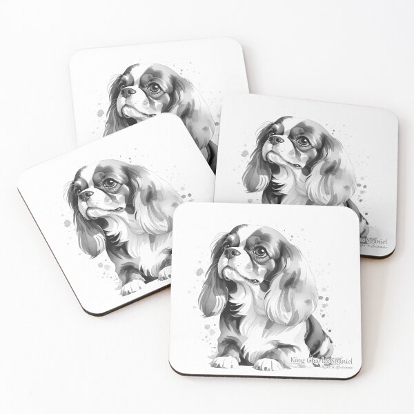 Item preview, Regal King Charles - Watercolour Art designed and sold by PixelFixArt.