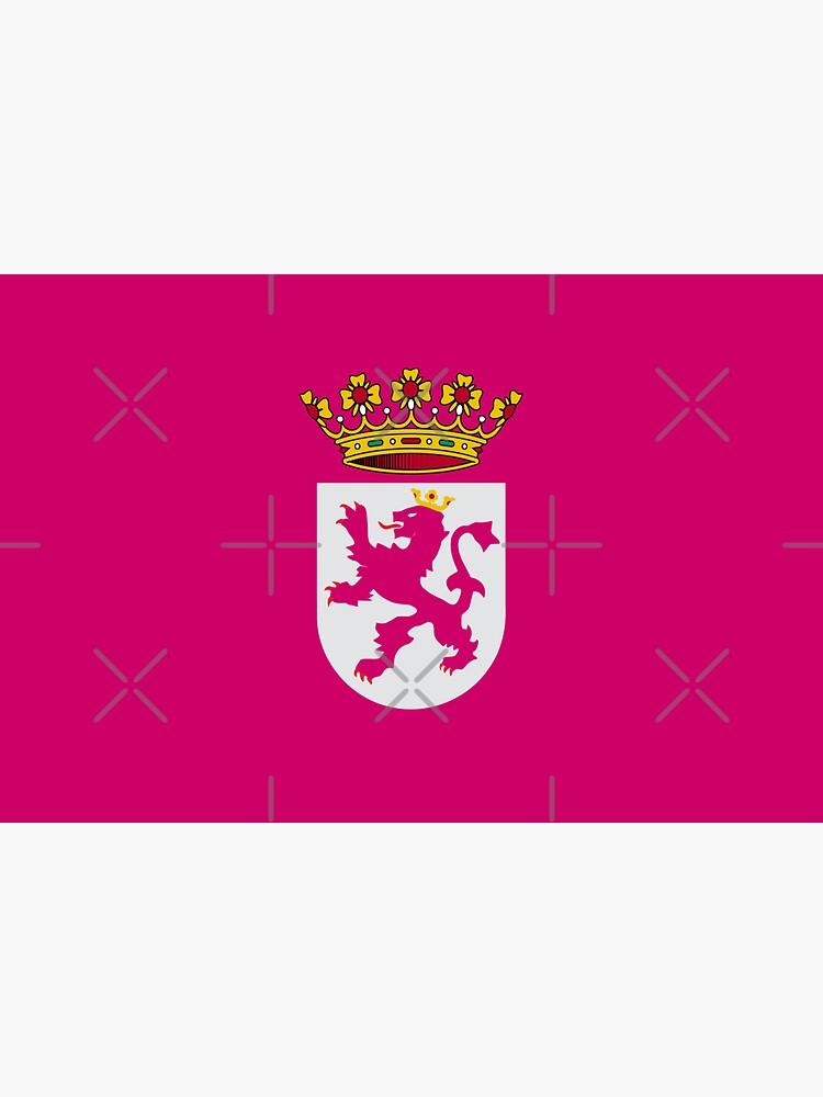 Imagen 4 de 4, Pegatina con la obra Bandera Región Leonesa - Purpurada, diseñada y vendida por okmultimedia.